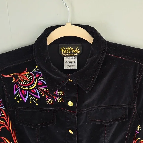 Bob Mackie Wearable Art Jacket Size Small - Picture 3 of 4